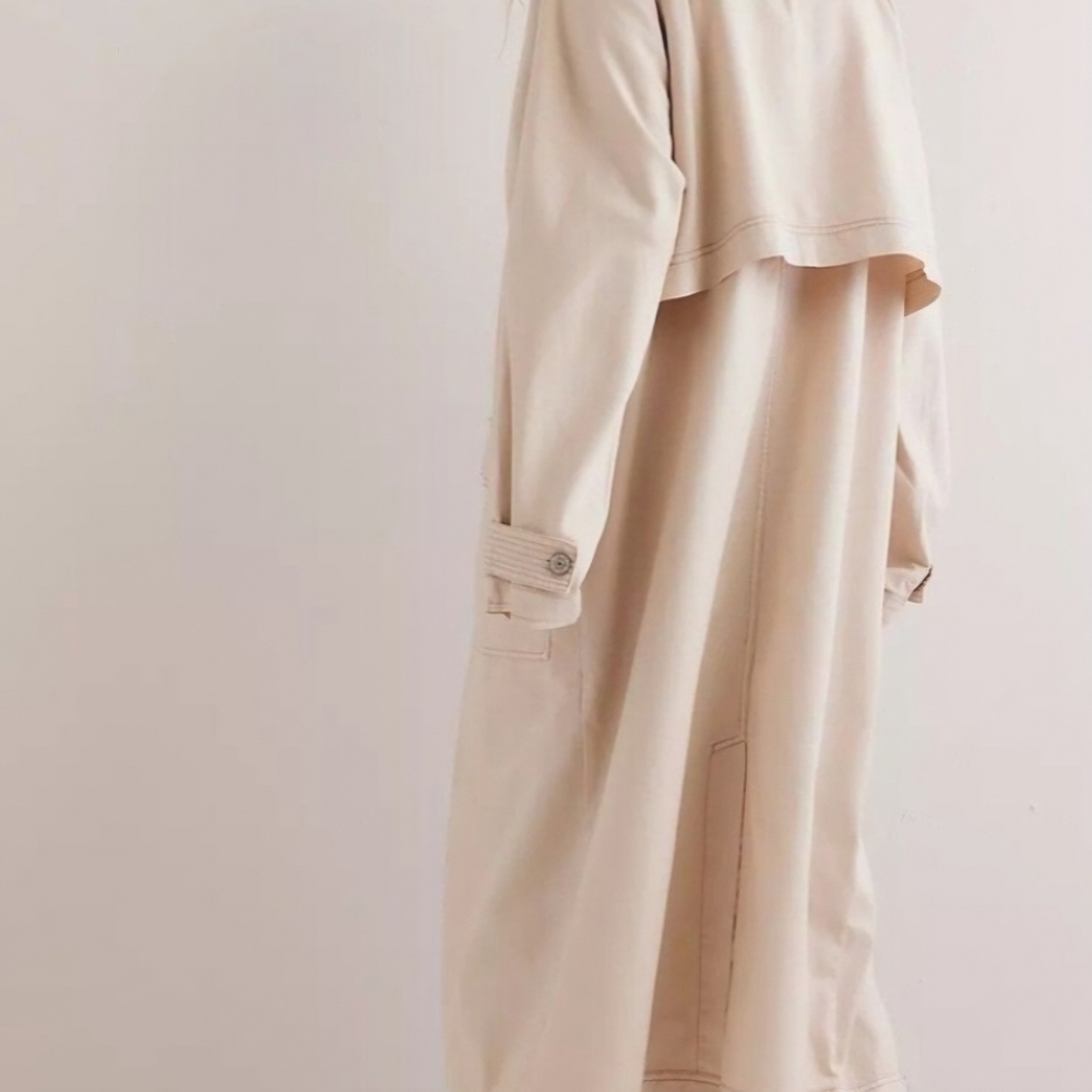 Free People Perry Military Duster in French Oak LARGE - Picture 4 of 4